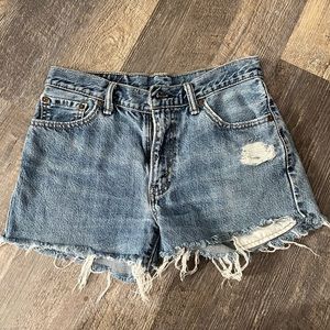 Levi’s 505 Distressed Cut Off Shorts